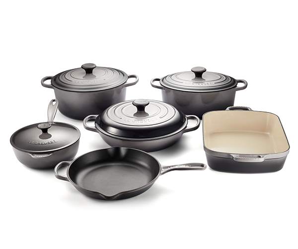 Le Creuset 10pc Cast Iron Set | Oyster